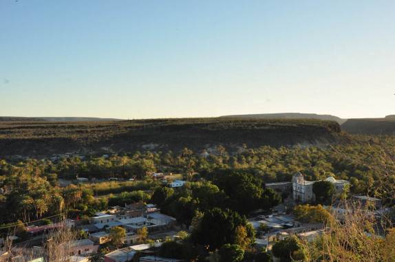 San Ignacio vista do alto, na Baja California - México